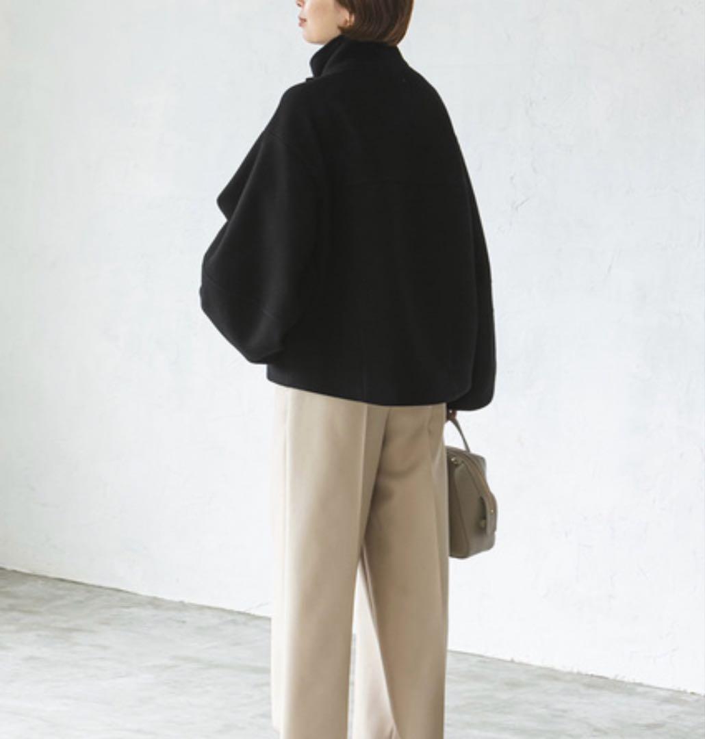 NOBLE メルトンパフスリーブショートコート　38サイズ