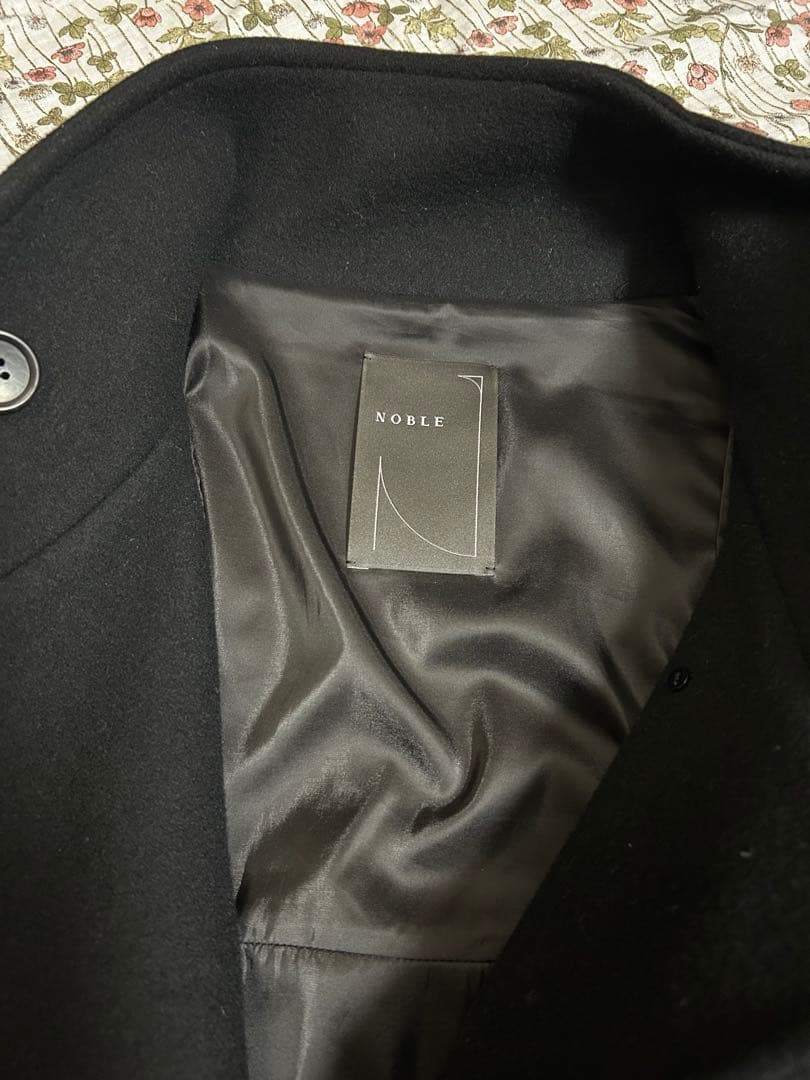 NOBLE メルトンパフスリーブショートコート　38サイズ