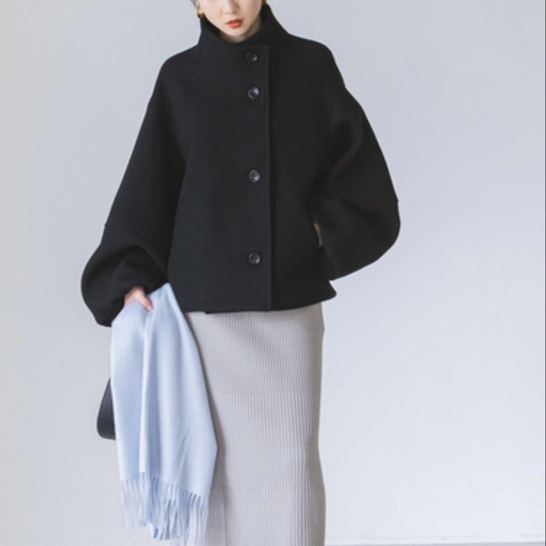 NOBLE メルトンパフスリーブショートコート　38サイズ