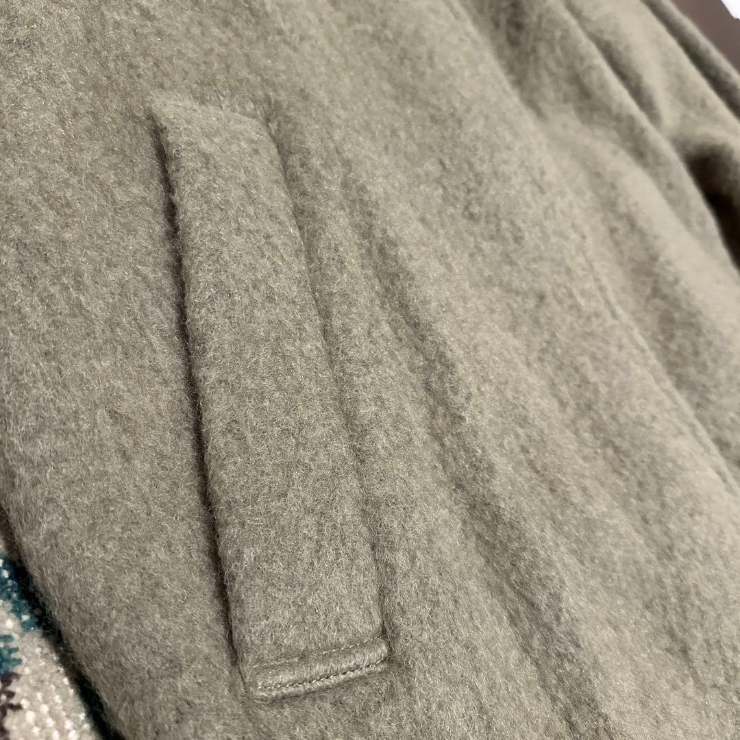 【トゥデイフル 】Shaggy Over Coat オリーブ 36