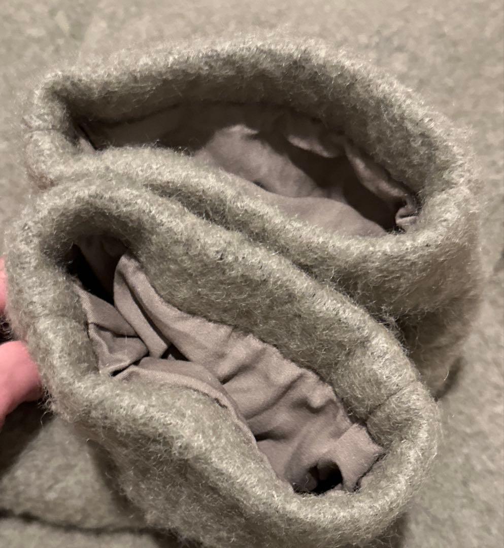 【トゥデイフル 】Shaggy Over Coat オリーブ 36