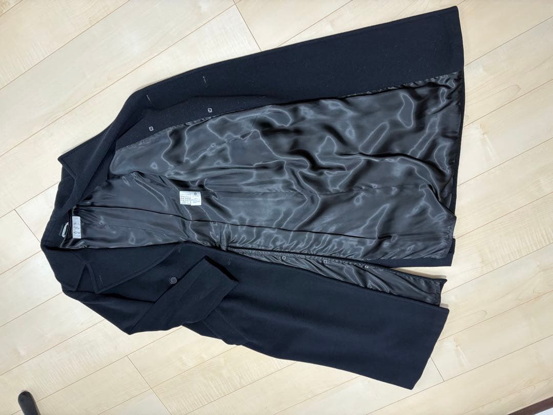 Max Maraブラック ロングコート