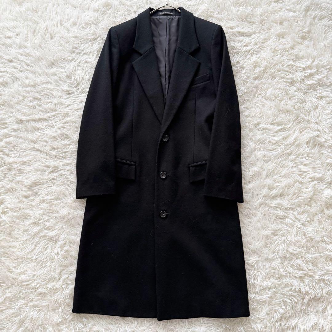 美品【Y's】チェスターコート　ウール　黒　2010AW サイズ3