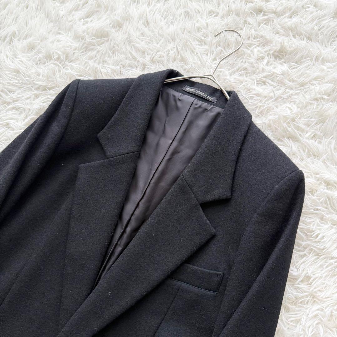 美品【Y's】チェスターコート　ウール　黒　2010AW サイズ3