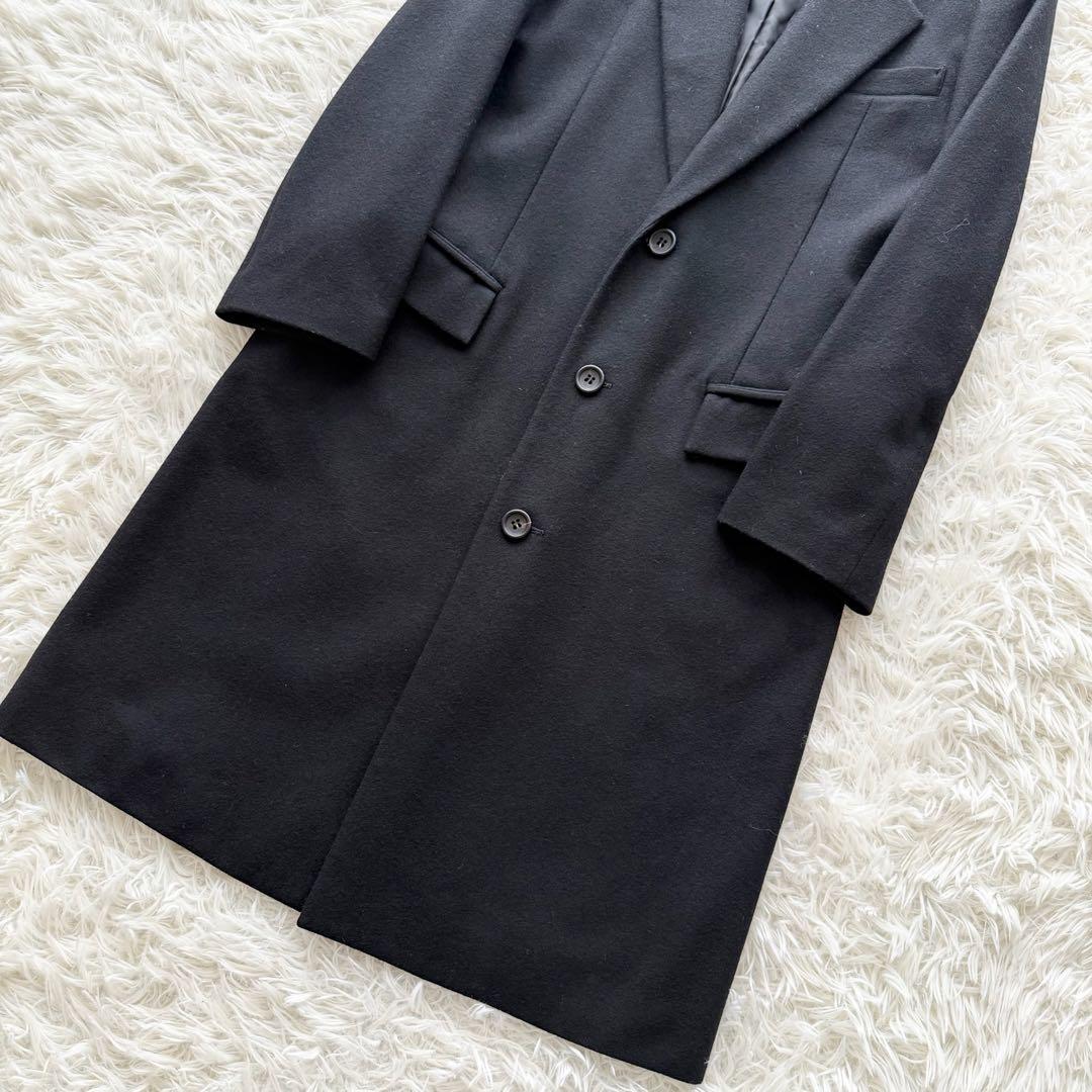 美品【Y's】チェスターコート　ウール　黒　2010AW サイズ3