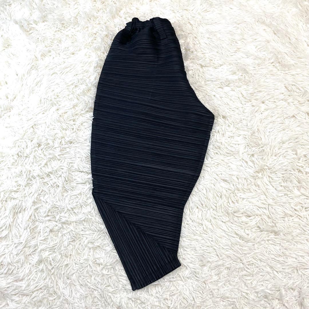 PLEATS PLEASE　変形　切り替え サルエルパンツ　ブラック