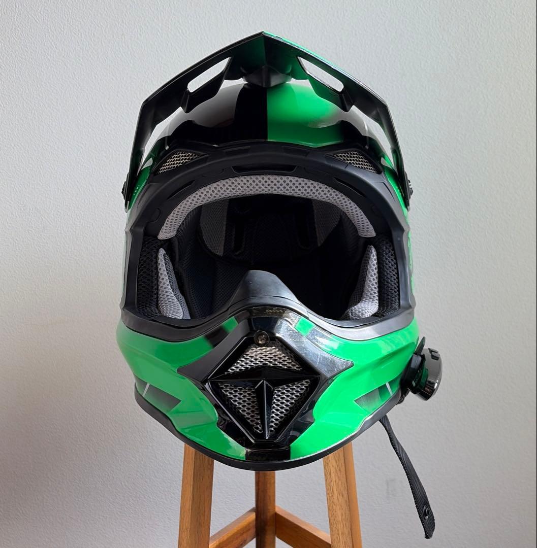 ZEALOT マッドジャンパー2 フルフェイス グリーン カーボン インカムなし