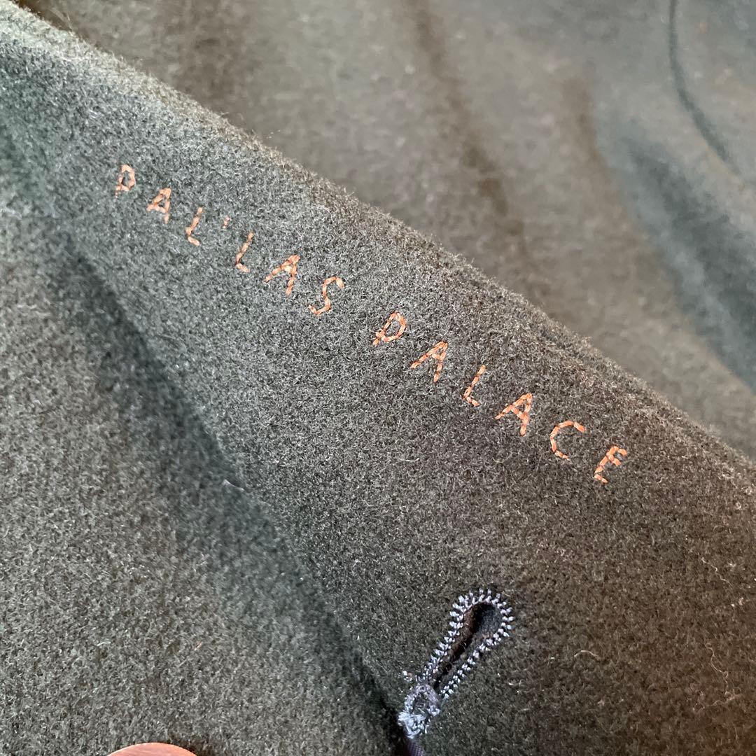 【パラスパレス】ノーカラーコート　ダークグリーン