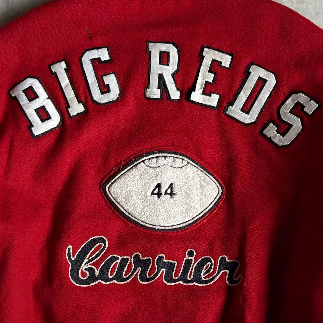 【90s vintage】レザースタジャン　本革　usa製　チェーンステッチ