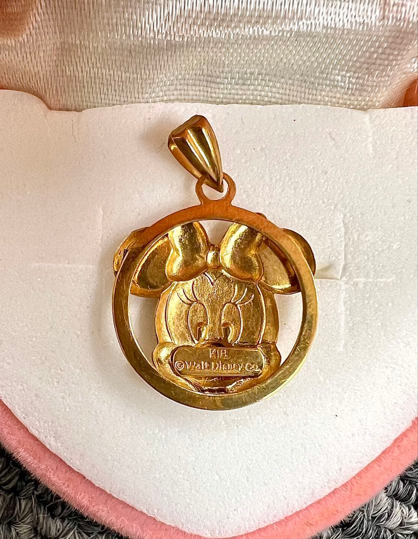 K18 ミッキーペンダントトップ公式ライセンス 18金