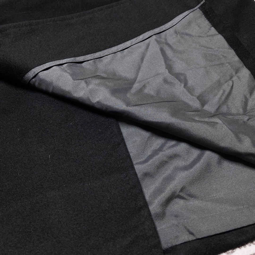 Scabal スキャバル カシミヤ100% ダブルロングコート 大きいサイズ 黒