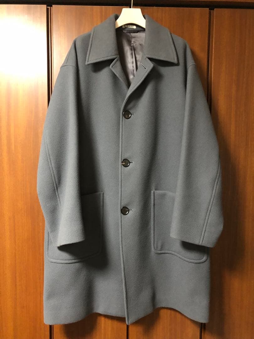 ジャケット・アウター auralee 21aw MELTON SOUTIEN COLLAR COAT