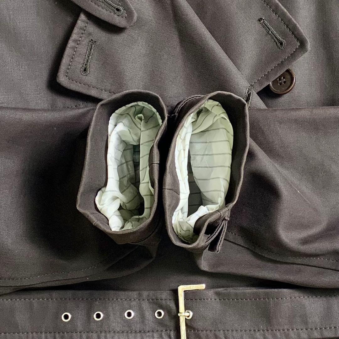 MaxMara マックスマーラ トレンチコート ダークブラウン コットン