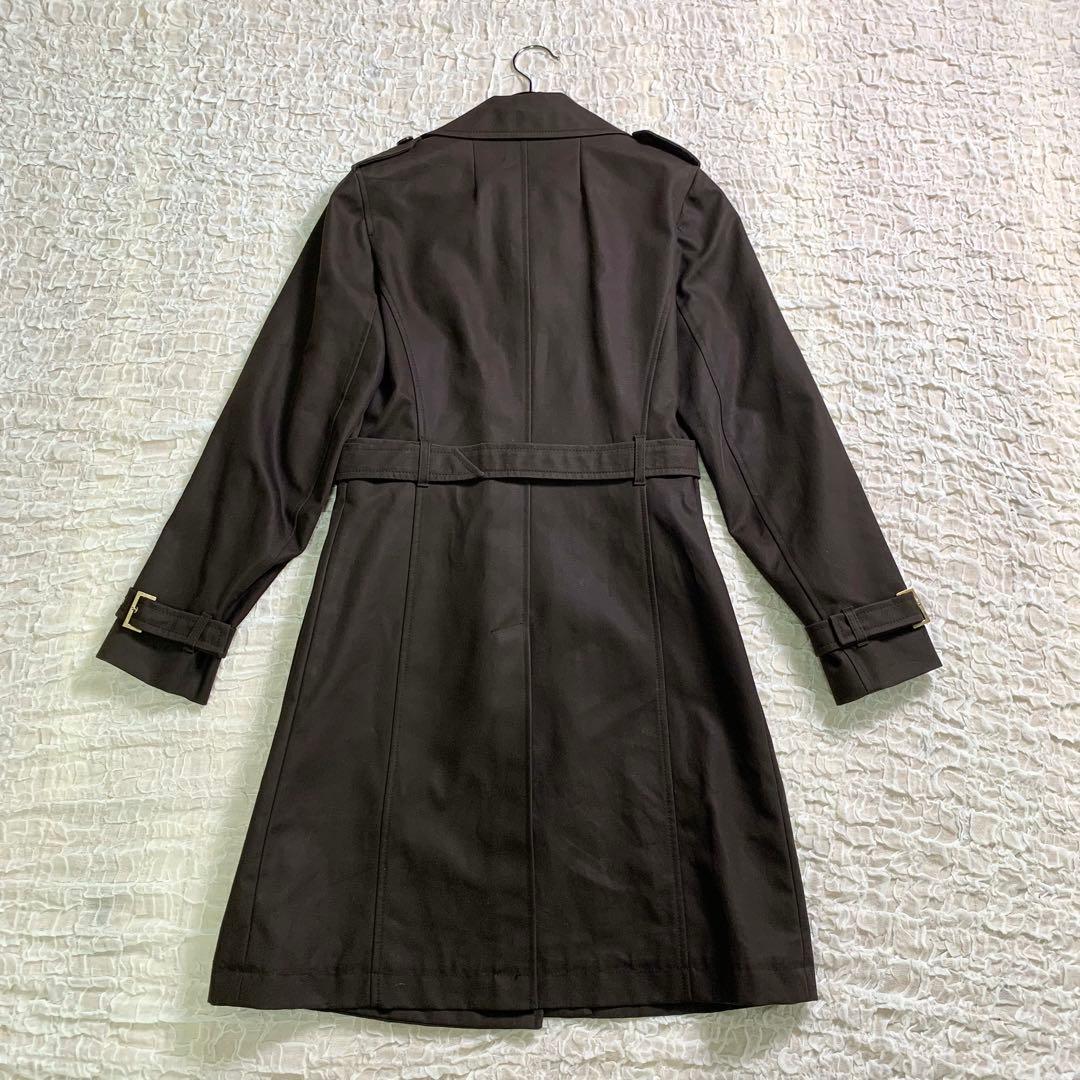 MaxMara マックスマーラ トレンチコート ダークブラウン コットン