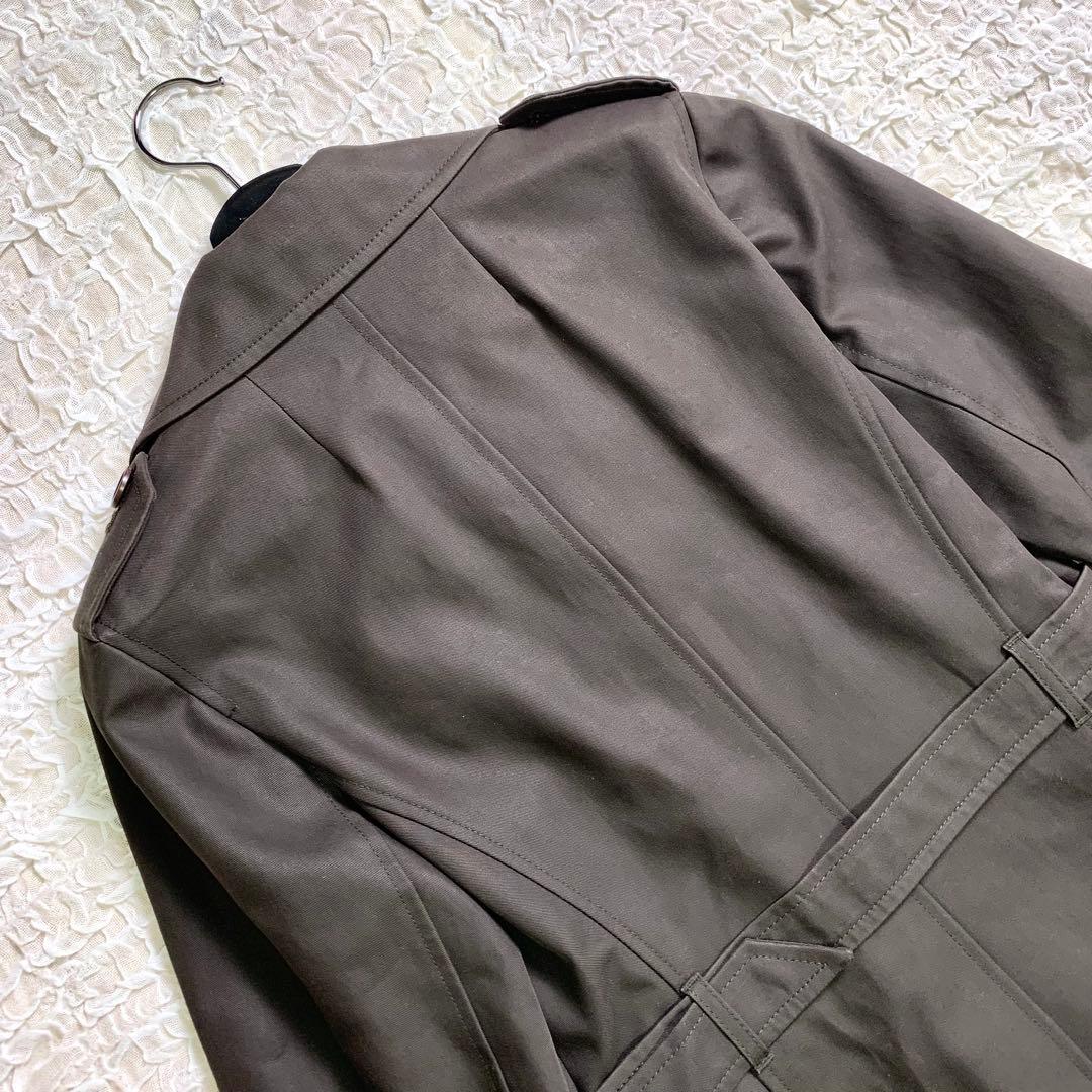 MaxMara マックスマーラ トレンチコート ダークブラウン コットン