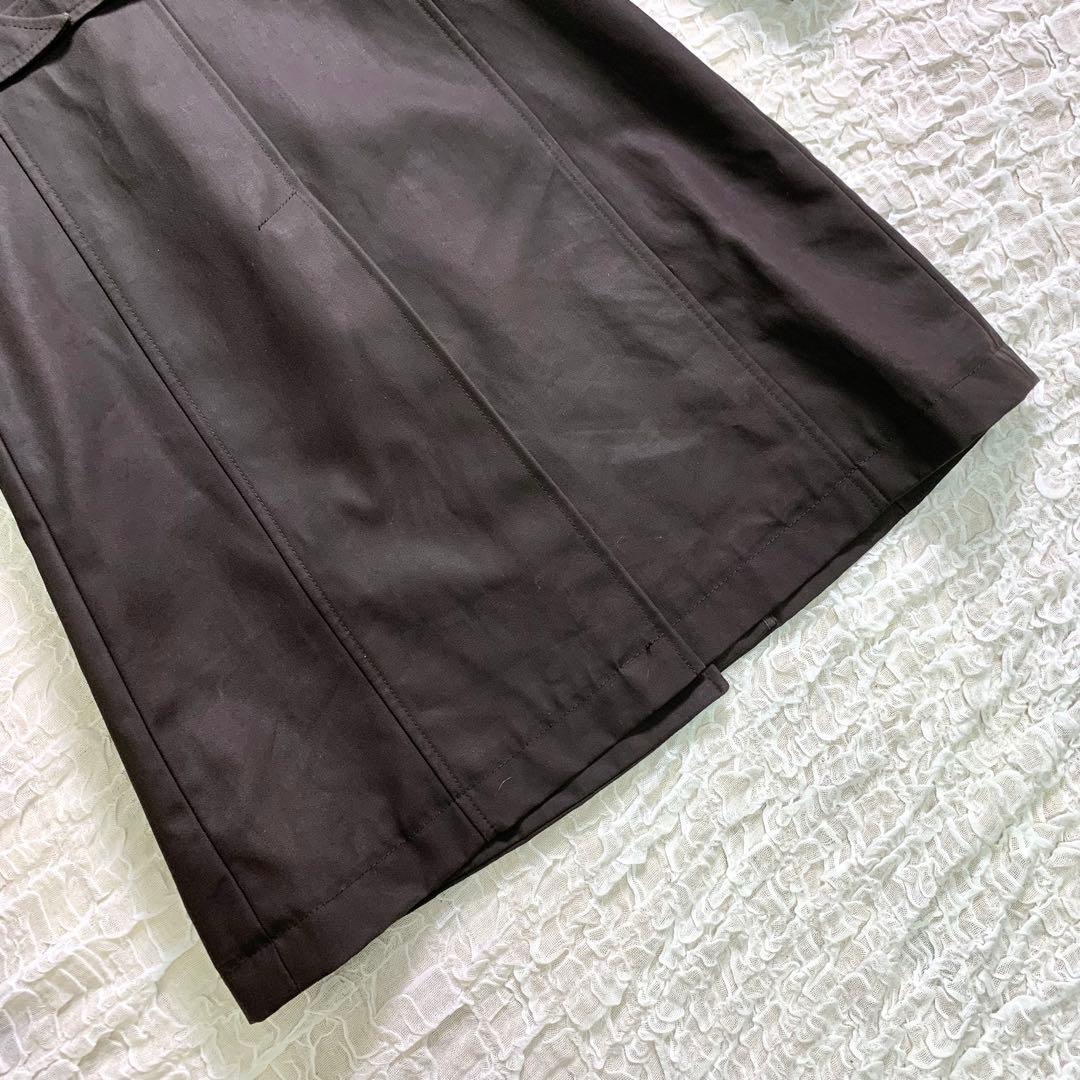 MaxMara マックスマーラ トレンチコート ダークブラウン コットン