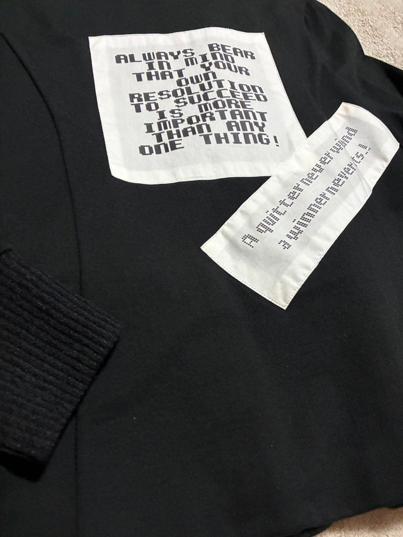 エターナリー・ブレイズEBジャケット×ニットF 黒×赤　パンク