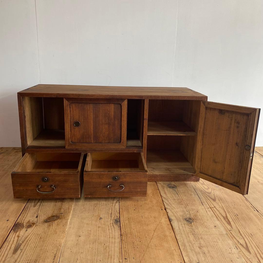 アンティーク チェスト 箪笥 ローボード テレビ台 昭和レトロ z825