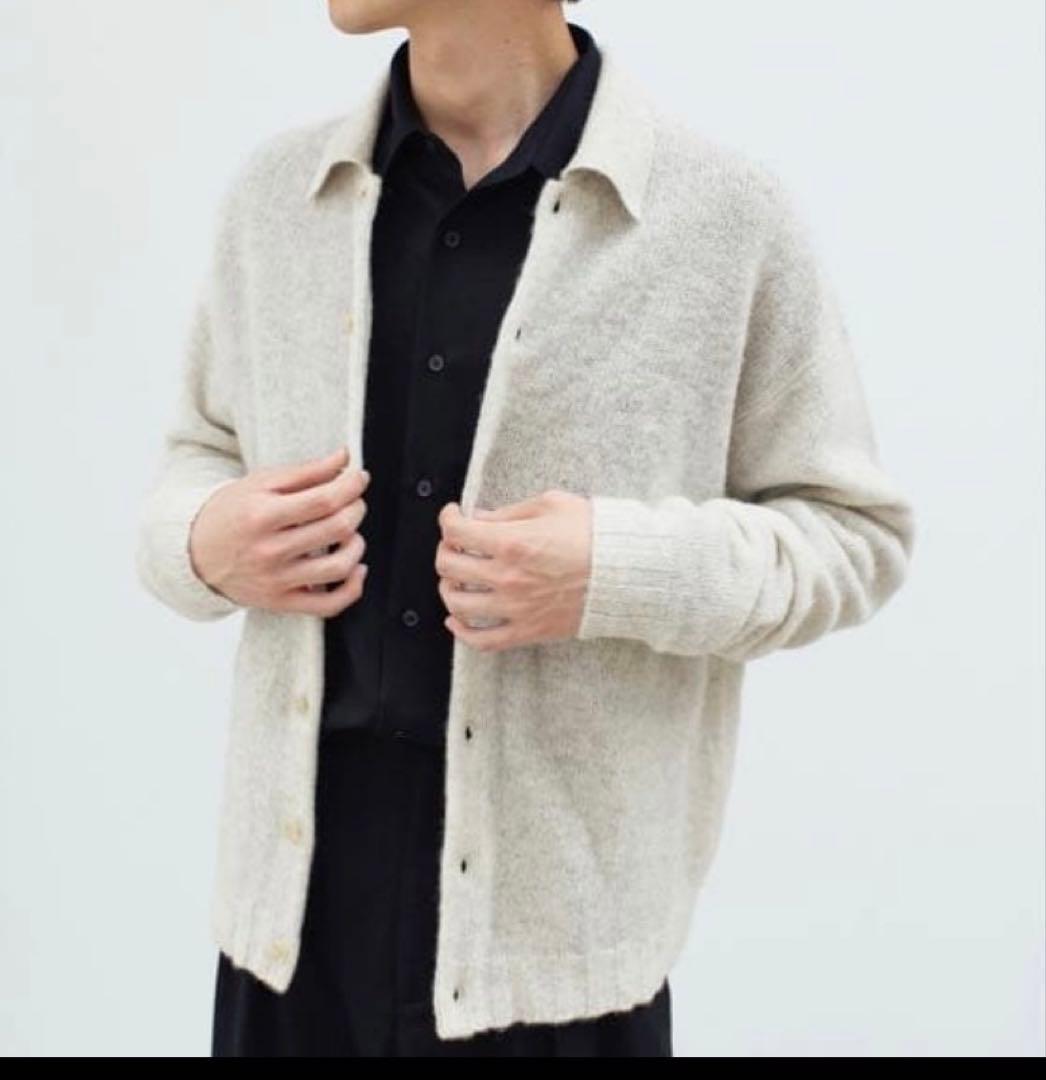 トップス AURALEE SHETLAND WOOL CASHMERE CARDIGAN