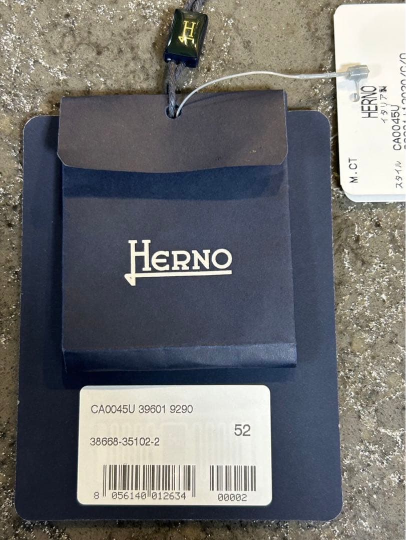 Herno チェスターコート　ネイビー　サイズ52 ウール　ヘルノ