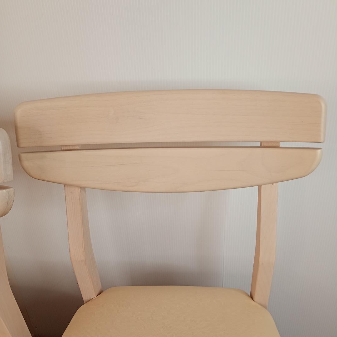 【2脚セット】ニトリ アルナス ダイニングチェア 天然木