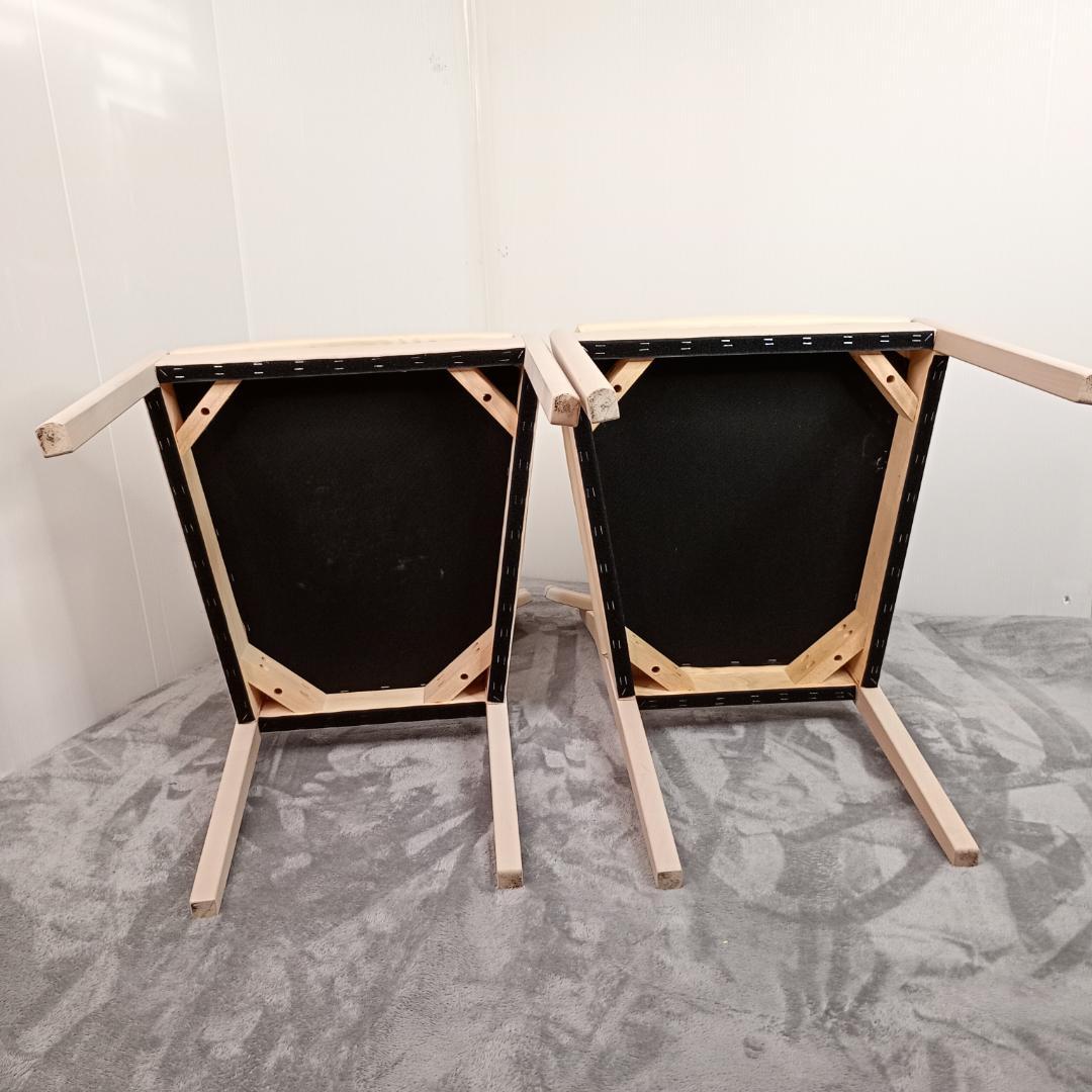 【2脚セット】ニトリ アルナス ダイニングチェア 天然木