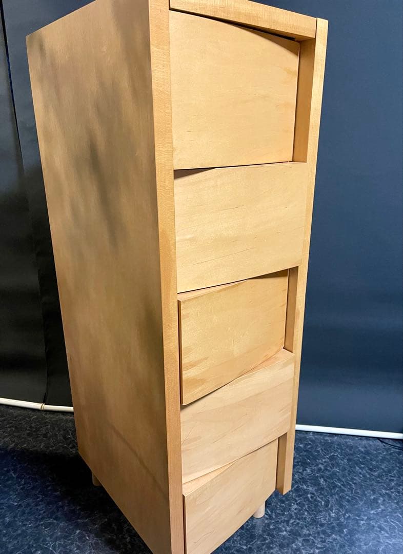 堀住木工所 タンゴ ミラーチェスト ミラー付 5段チェスト デザイナーズ家具