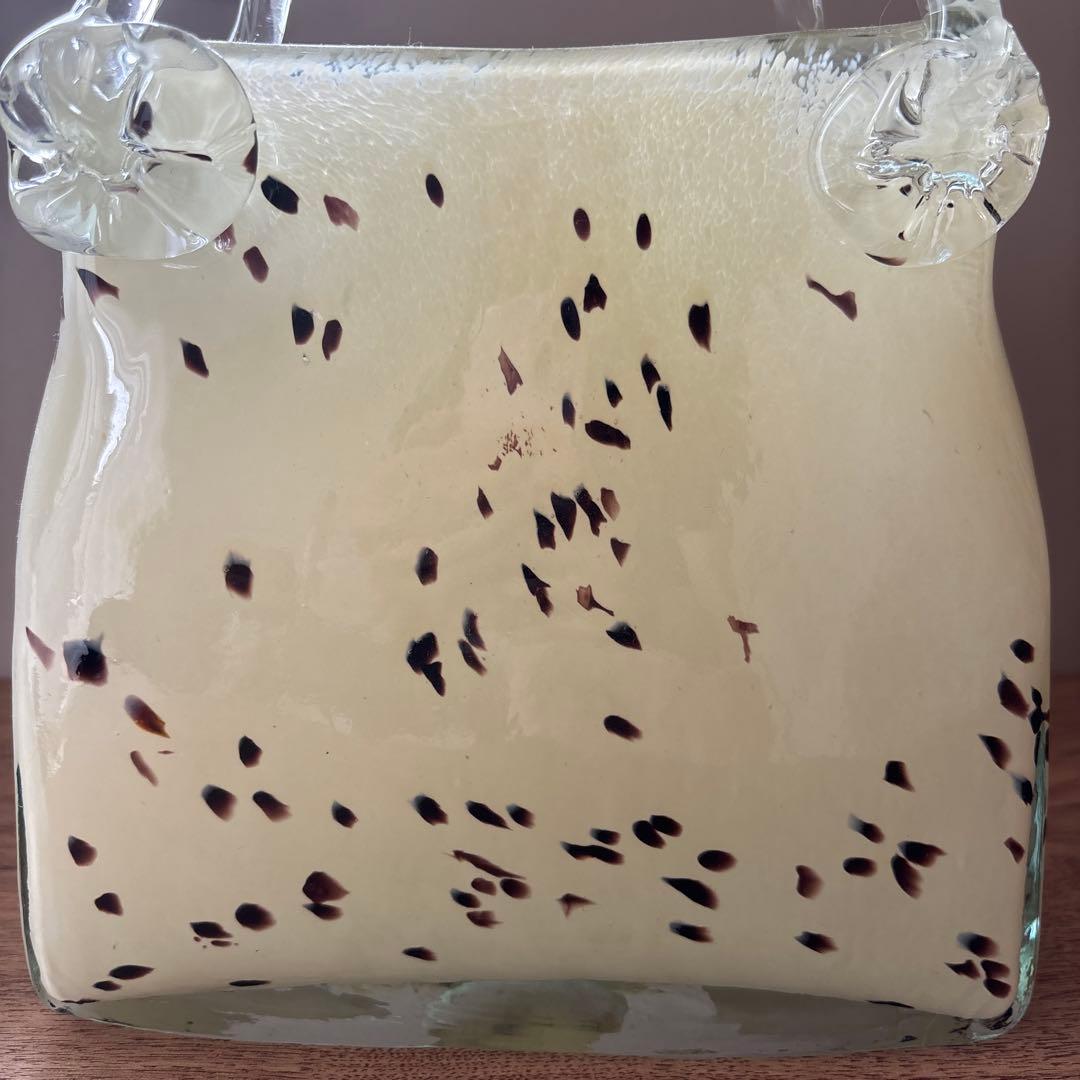 フラワーベース 花瓶 カバン 鞄 bag ガラス 硝子