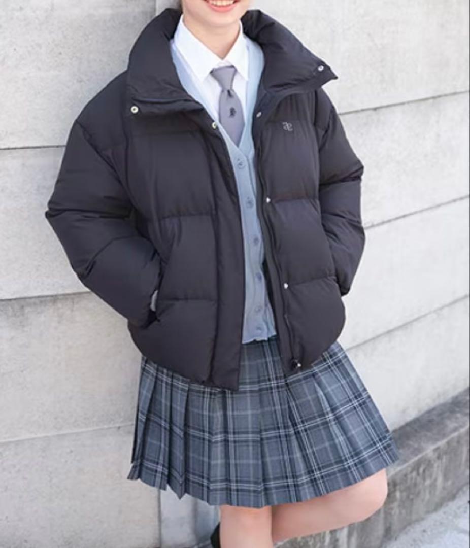 pom ponette ポンポネット スタンドカラーダウンジャケット 160