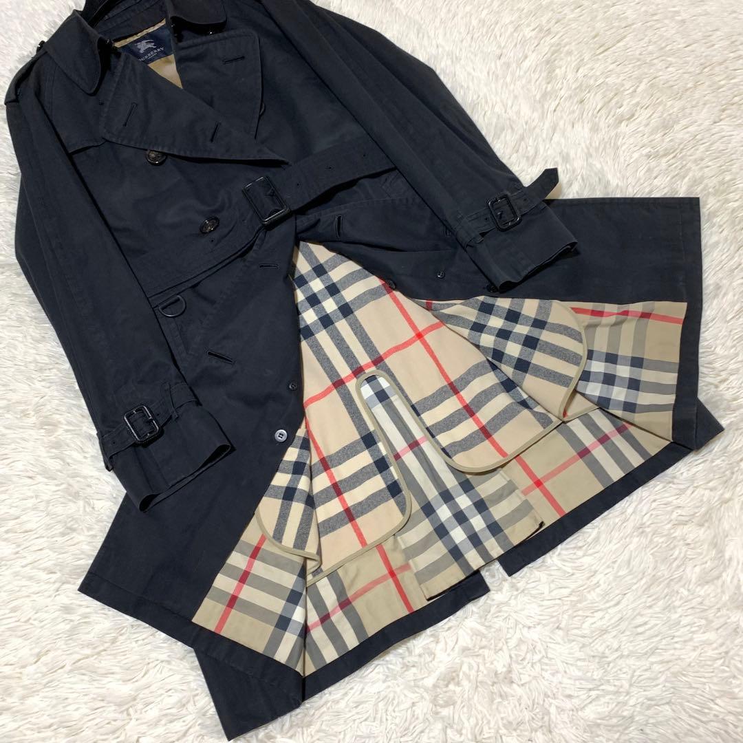 美品　バーバリーロンドン　トレンチコート　メガチェック　ライナー　ベルト