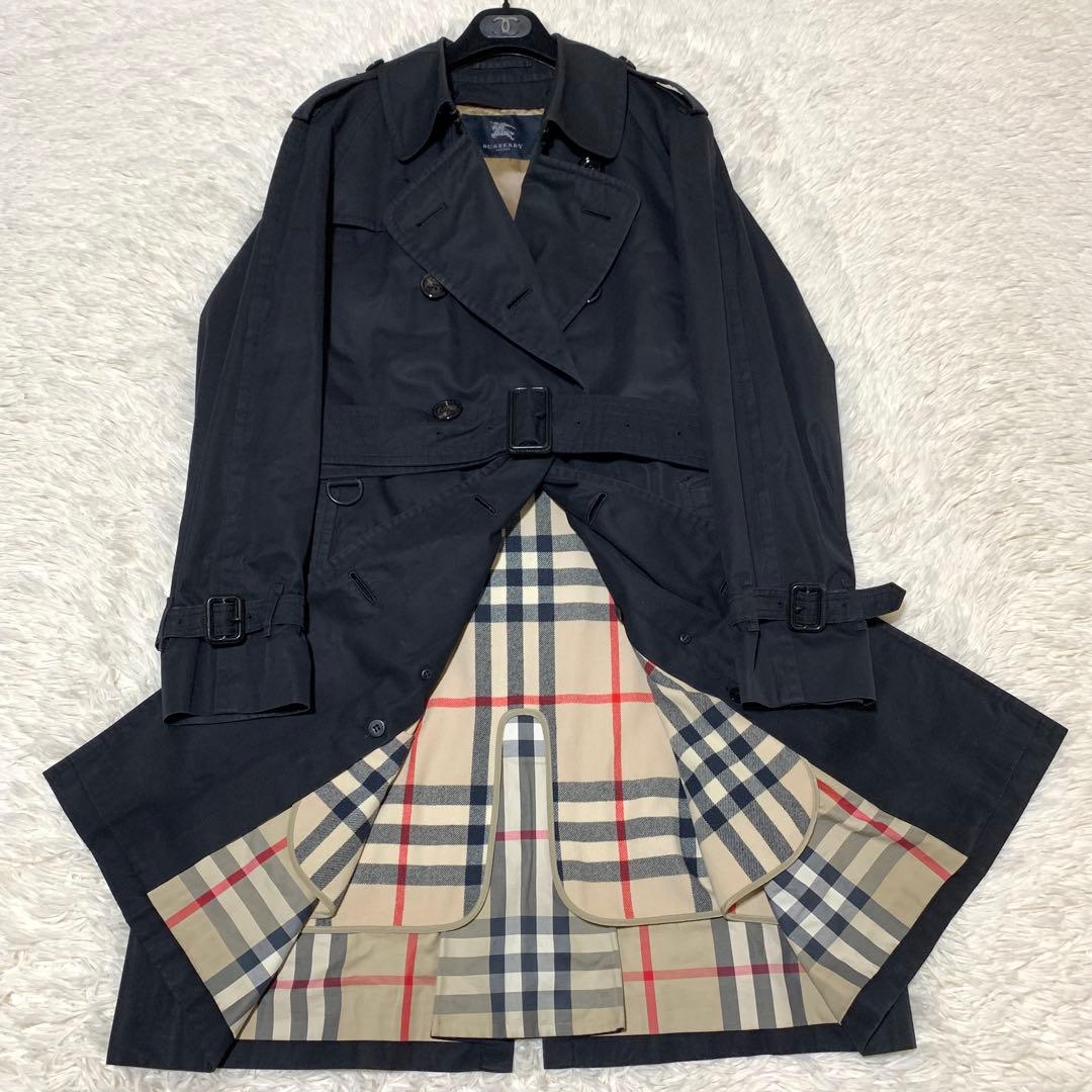 美品　バーバリーロンドン　トレンチコート　メガチェック　ライナー　ベルト