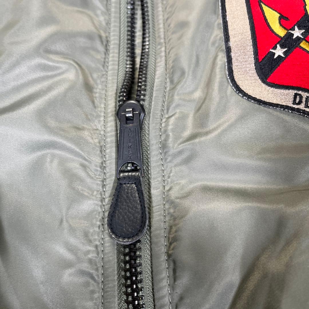 AVIREX MA-1 TOP GUN ワッペン　M カーキ　フライトジャケット
