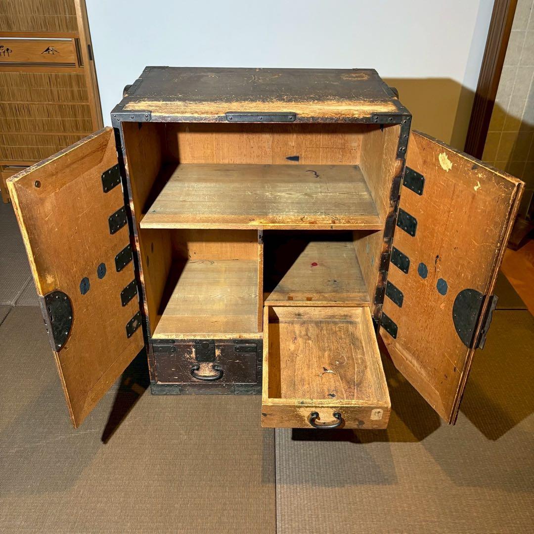 帳場箪笥　船箪笥 船金庫 古民具 箪笥 銭箱 銭函 時代箪笥 小箪笥 時代箱