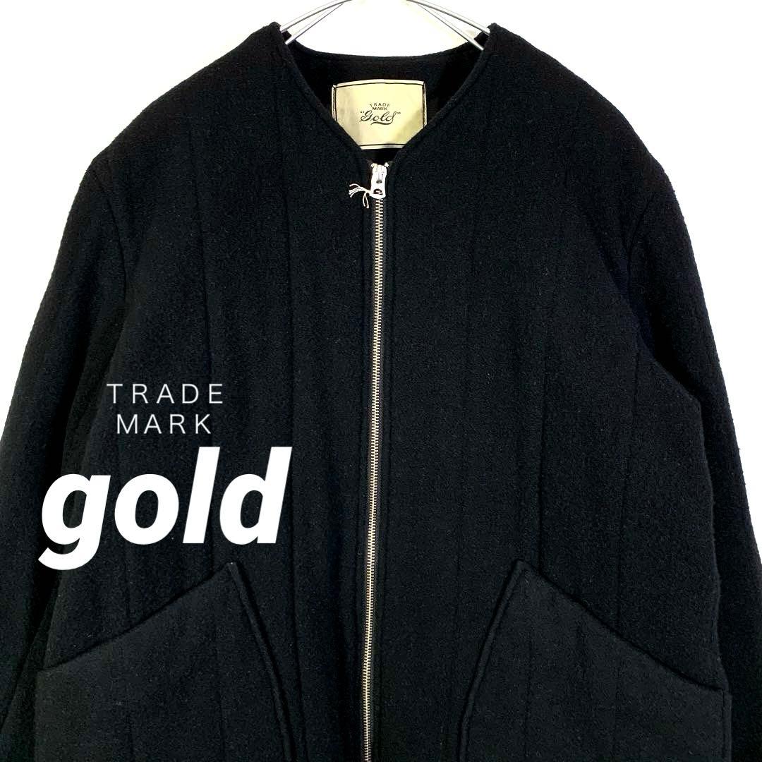 ゴールド　東洋エンタープライズ　gold ノーカラー　ジャケット　ウール