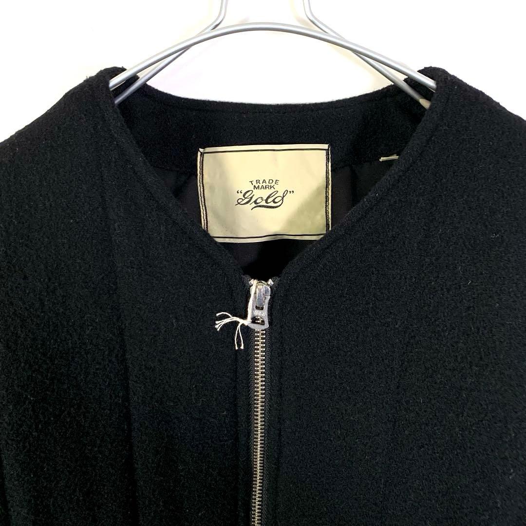 ゴールド　東洋エンタープライズ　gold ノーカラー　ジャケット　ウール