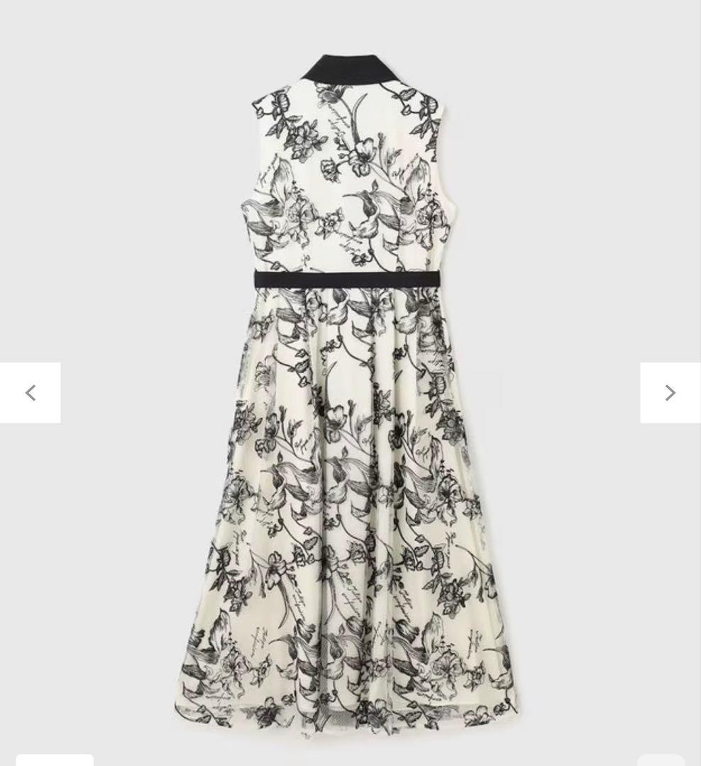 未使用級！グレースフラワー刺繍ボウタイドレス　ダイアグラム　グレースクラス