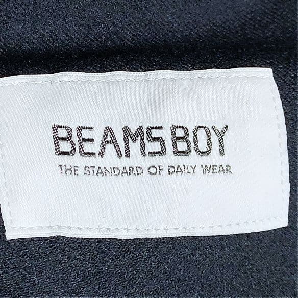 ビームスボーイ フラノパイロットスーツ オールインワン つなぎ ネイビー