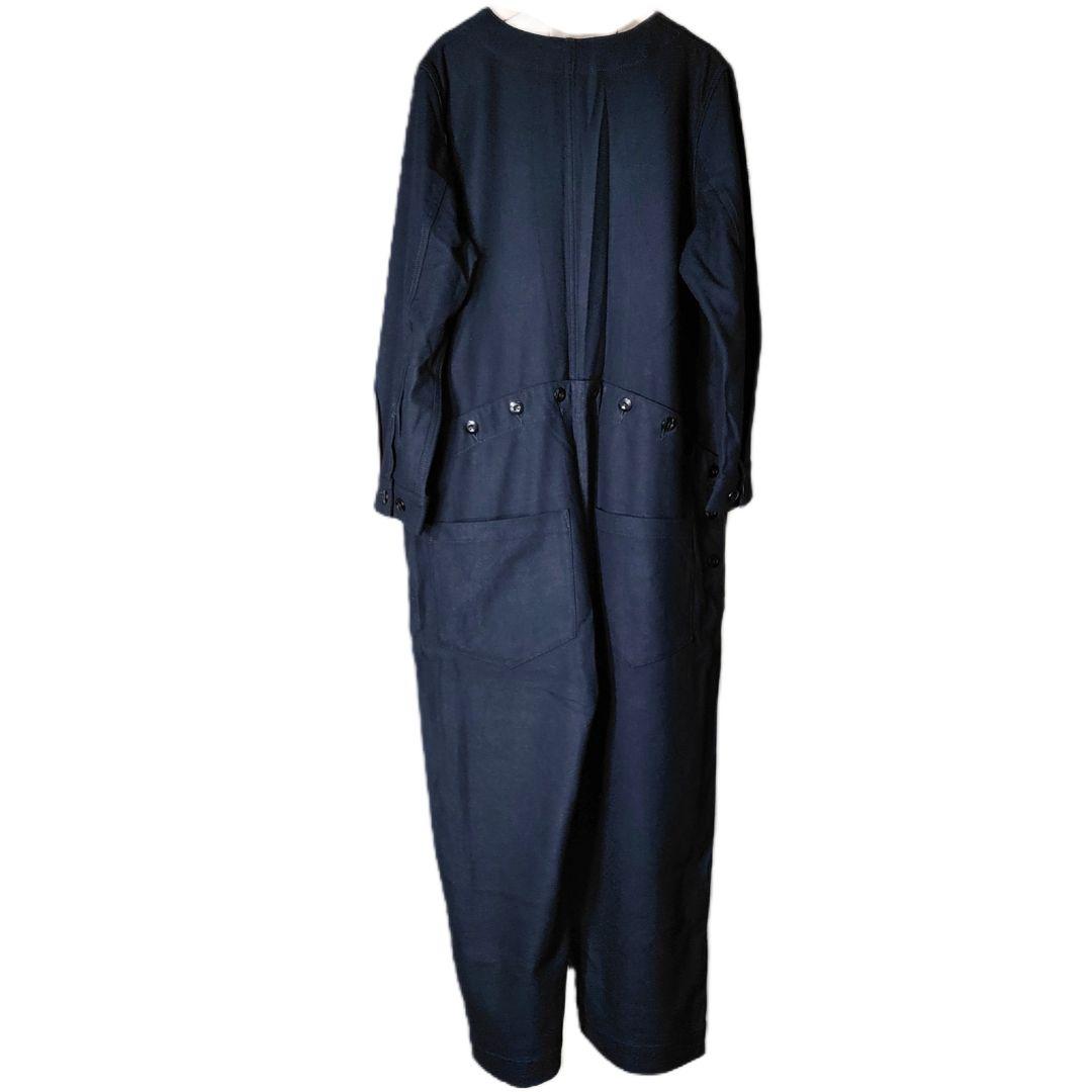 ビームスボーイ フラノパイロットスーツ オールインワン つなぎ ネイビー