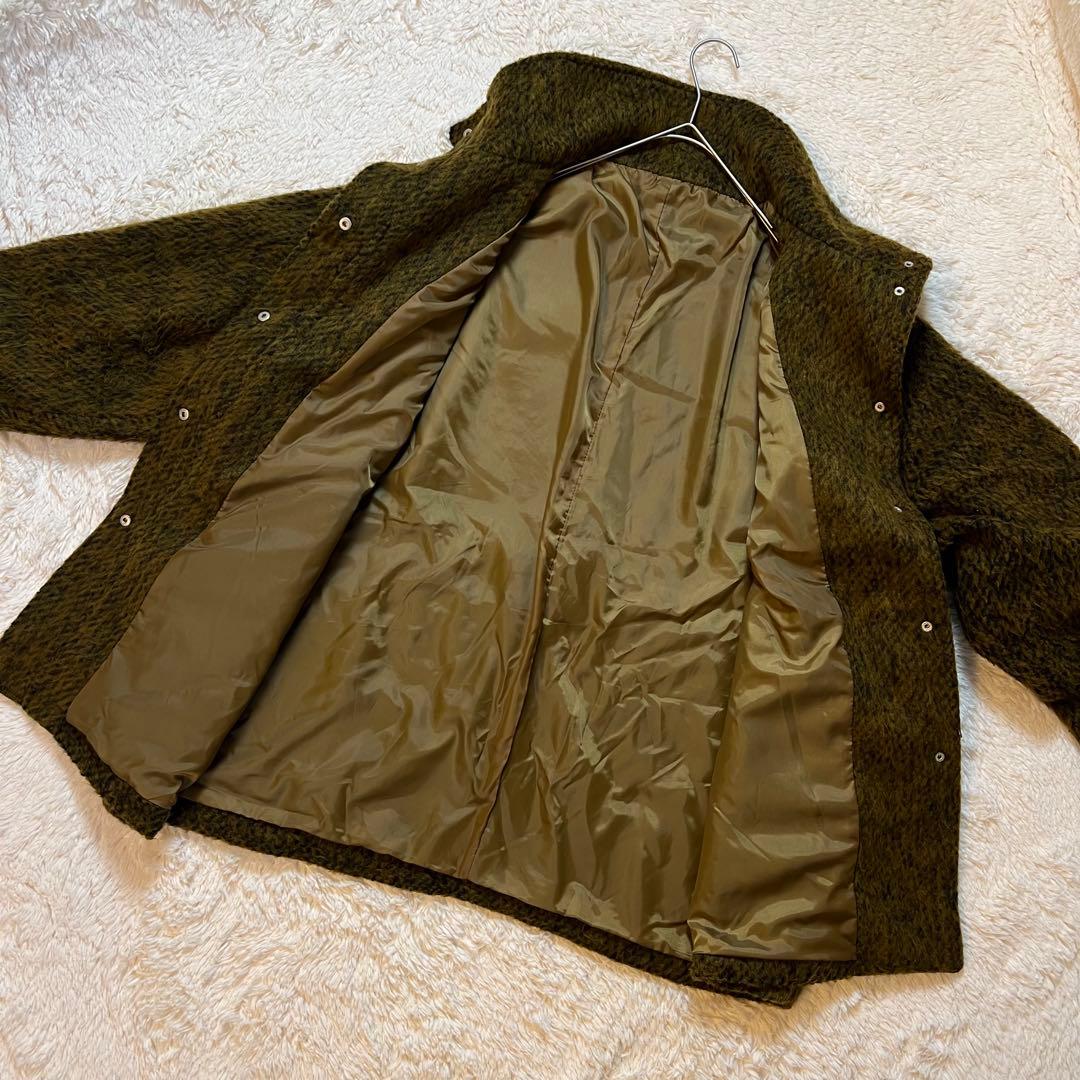 美品✨ hellam シャギースタンドカラーコート マスタード