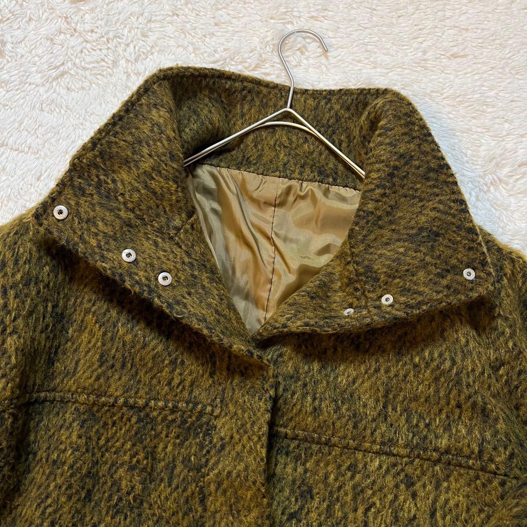 美品✨ hellam シャギースタンドカラーコート マスタード