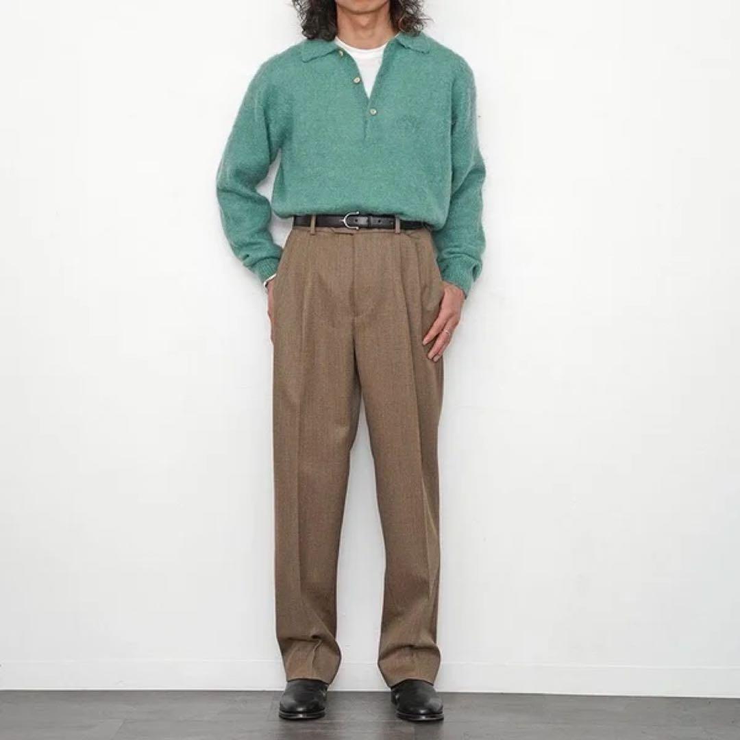 パンツ auralee bluefaced wool slacks 23aw