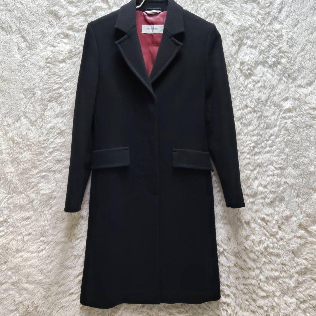 スポーツマックス マックスマーラ ウール ロングコート 極美品