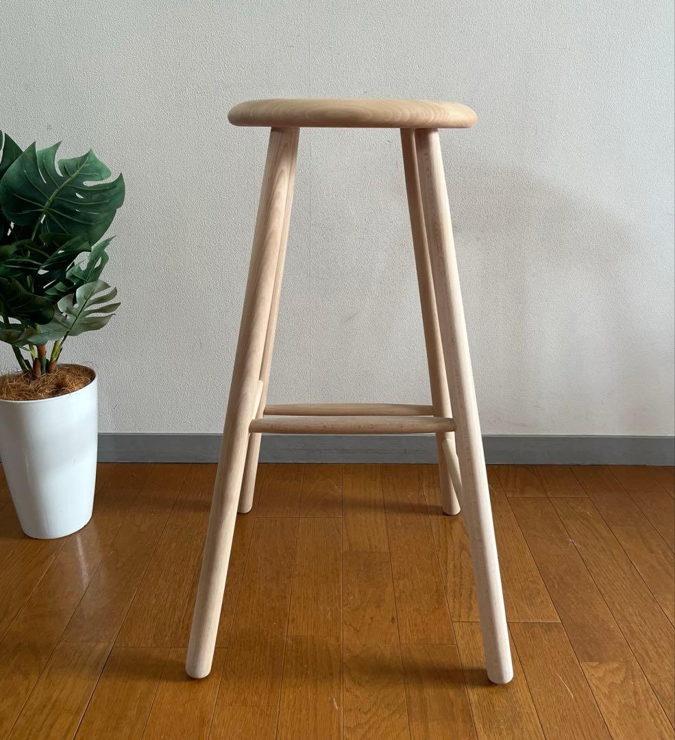 ノルディック スツール　① 北欧モダン　デンマーク　ミッドセンチュリー　無垢材
