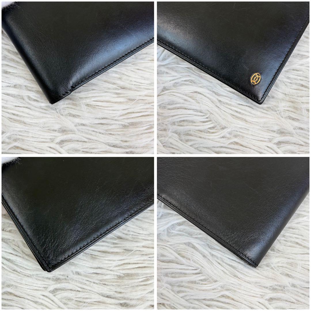 未使用品✨Cartier カルティエ パシャ 二つ折り財布 お札入れ ブラック