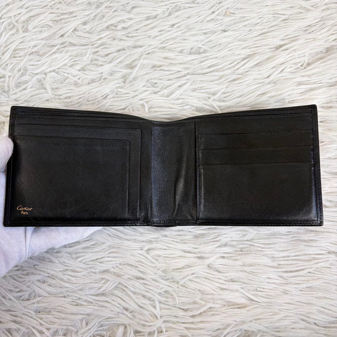 未使用品✨Cartier カルティエ パシャ 二つ折り財布 お札入れ ブラック