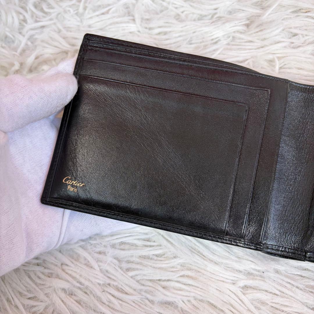 未使用品✨Cartier カルティエ パシャ 二つ折り財布 お札入れ ブラック