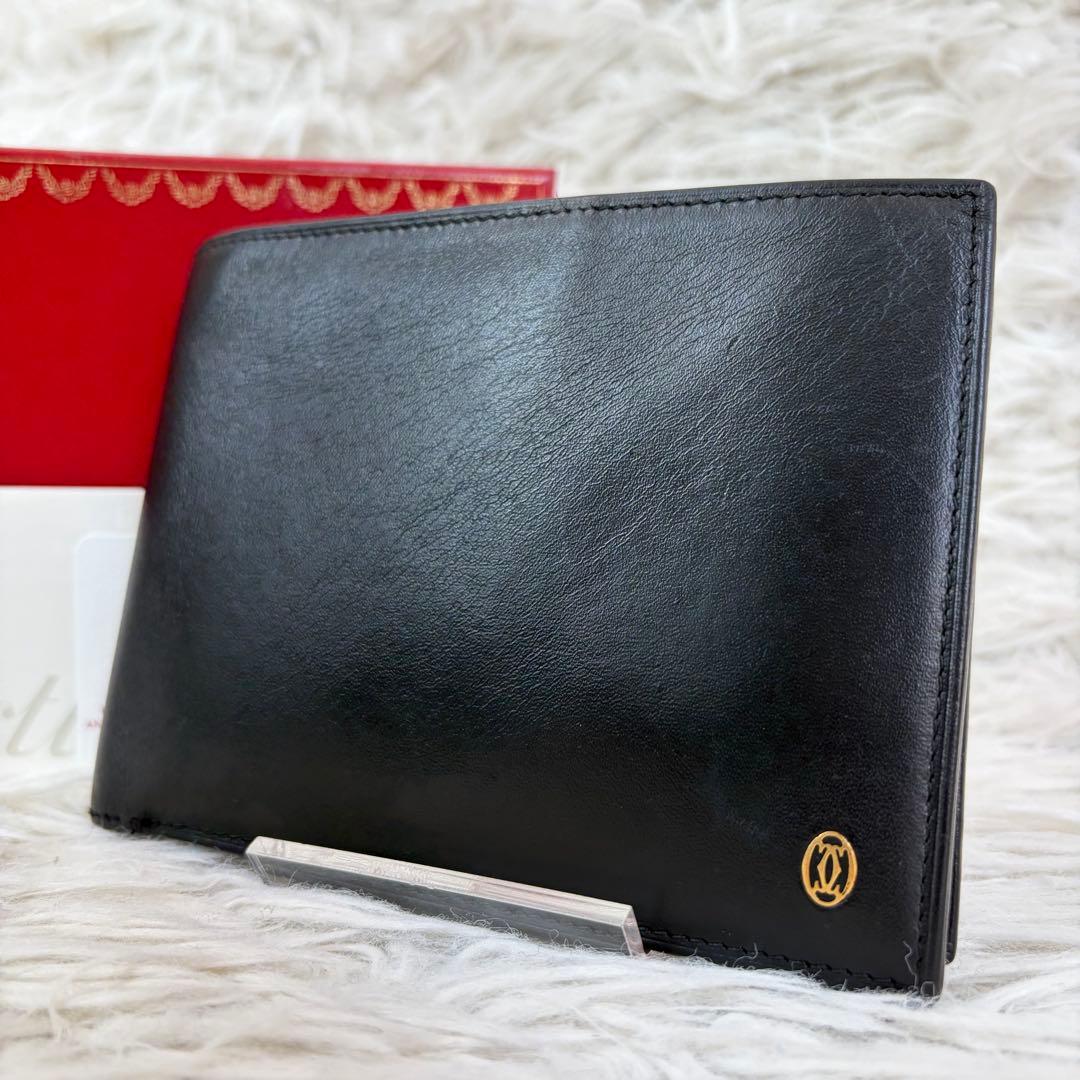 未使用品✨Cartier カルティエ パシャ 二つ折り財布 お札入れ ブラック