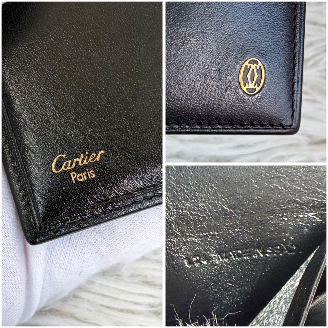 未使用品✨Cartier カルティエ パシャ 二つ折り財布 お札入れ ブラック