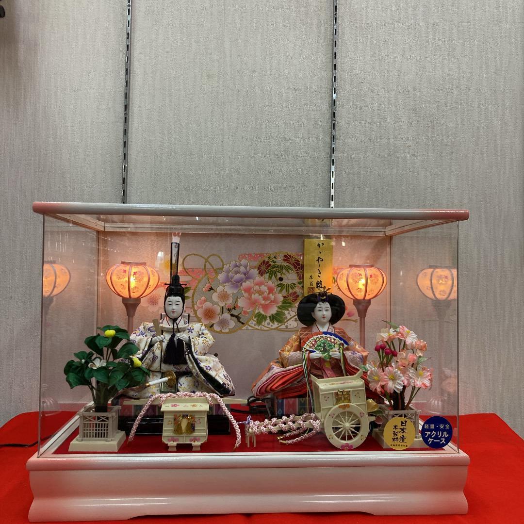 専用ページです　　K15 親王ケース　可愛い　アクリルケース　巾53㎝位