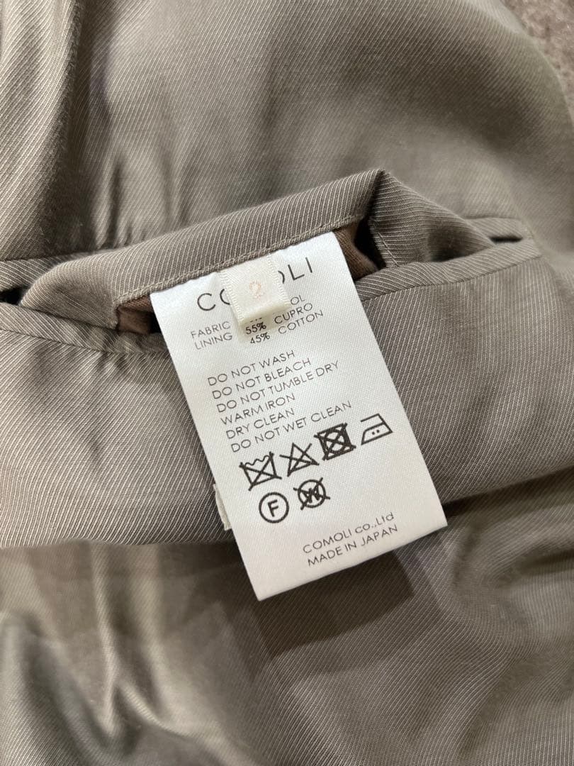 comoli ヤクウール　ショールカラーコート